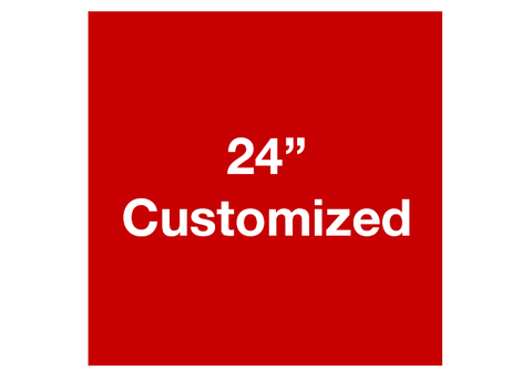 CUSTOMIZED - 24" Red Square - Set of 2
