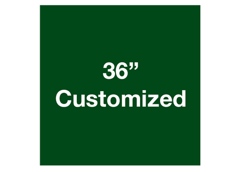 CUSTOMIZED - 36" Green Square - Set of 1