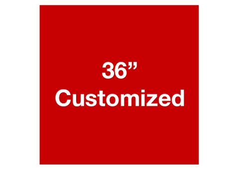 CUSTOMIZED - 36" Red Square - Set of 1