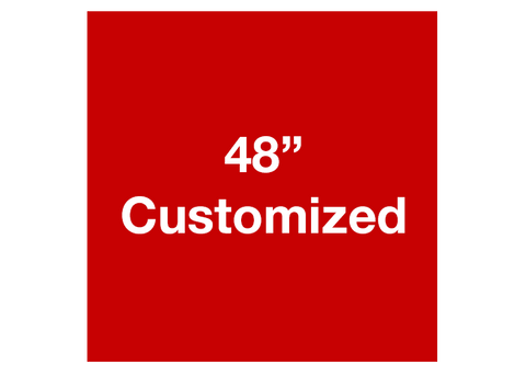 CUSTOMIZED - 48" Red Square - Set of 1