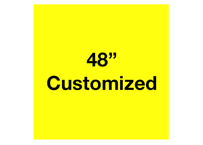Yellow Square Custom Industrial Floor Tape Sign