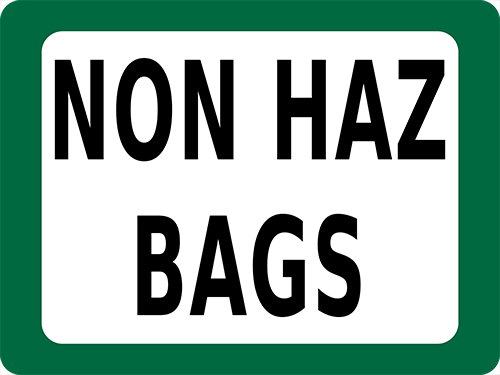 Non Haz Bags Floor Sign