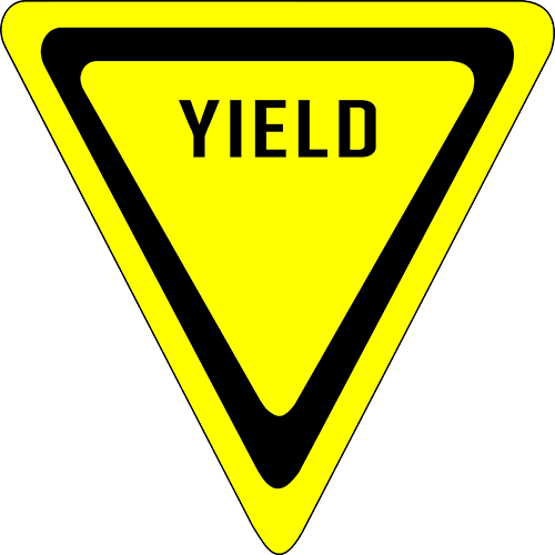 Yield Floor Sign