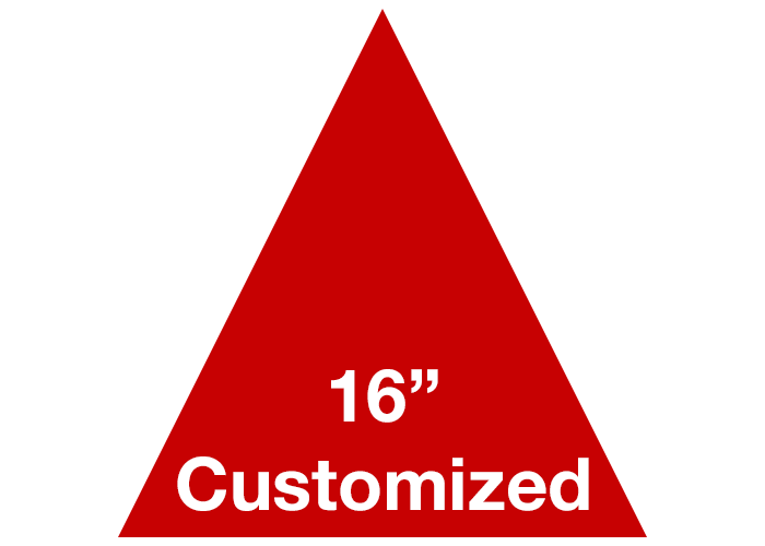 Red Triangle Custom Warehouse Floor Tape Marking