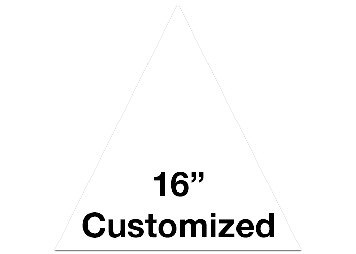 White Triangle Custom Floor Tape Safety Marking
