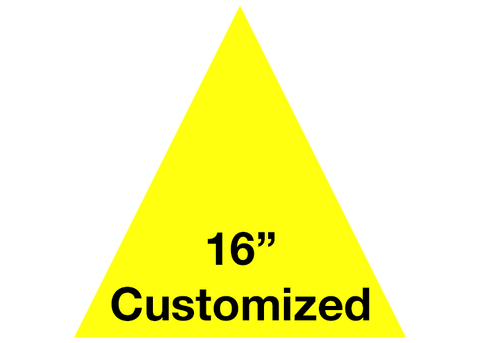 CUSTOMIZED - 16" Yellow Triangle - Set of 3