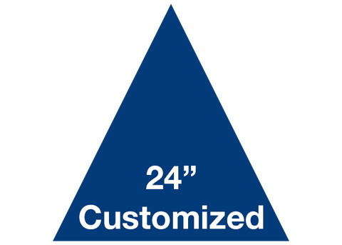 CUSTOMIZED - 24" Blue Triangle - Set of 2