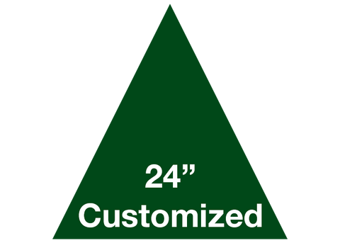 CUSTOMIZED - 24" Green Triangle - Set of 2