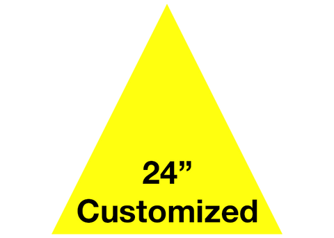 CUSTOMIZED - 24" Yellow Triangle - Set of 2