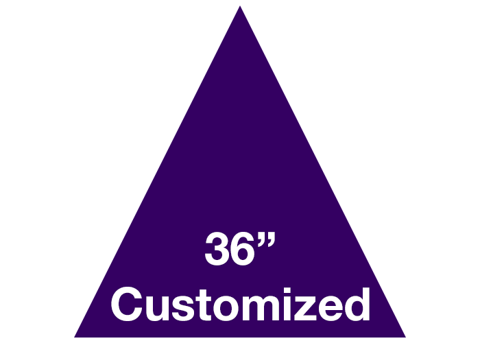 Purple Triangle Custom Floor Tape Safety Marking
