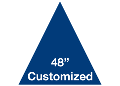 CUSTOMIZED - 48" Blue Triangle - Set of 1