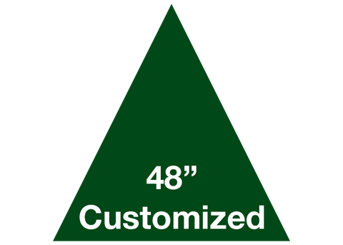 CUSTOMIZED - 48" Green Triangle - Set of 1