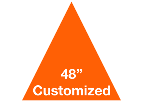 CUSTOMIZED - 48" Orange Triangle - Set of 1