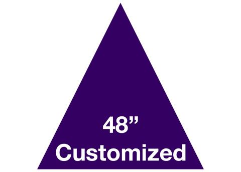 CUSTOMIZED - 48" Purple Triangle - Set of 1