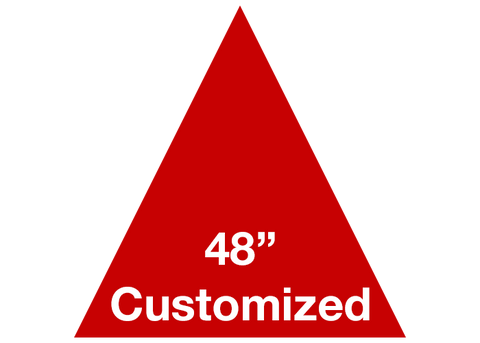 CUSTOMIZED - 48" Red Triangle - Set of 1
