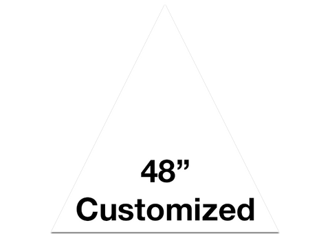 CUSTOMIZED - 48" White Triangle - Set of 1