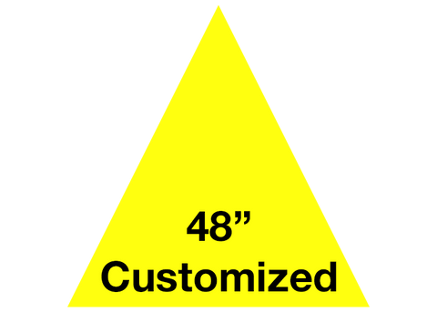 CUSTOMIZED - 48" Yellow Triangle - Set of 1