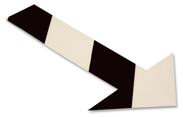White/Black Chevron Floor Tape Arrows