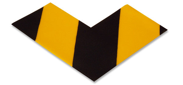3" Yellow/Black Safety Hazard Corner Tape